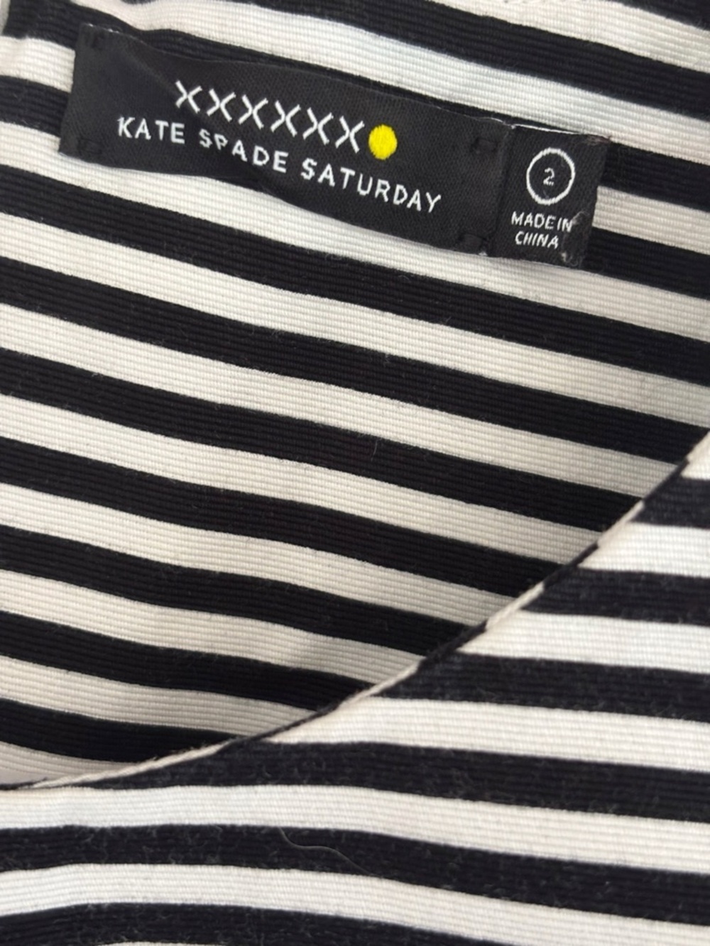 Kate Spade Striped Fit & Flare Dress Sz 2 Classic Preppy - Picture 7 of 8